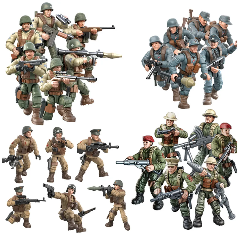 2024 guerra mundial 2 ww2 exército militar soldados swat figuras de força especial modelo blocos de construção tijolos brinquedos das crianças presente
