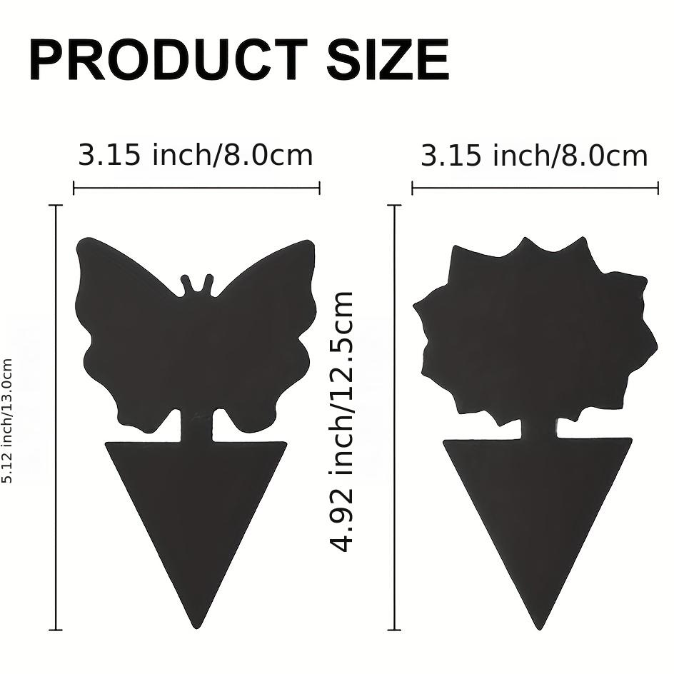 12/24Pcs Black Sticky Fly Trap Insect Traps Dual Sided Fly Catcher Plant Pest Control Strong Glue For Aphids Mosquitoes