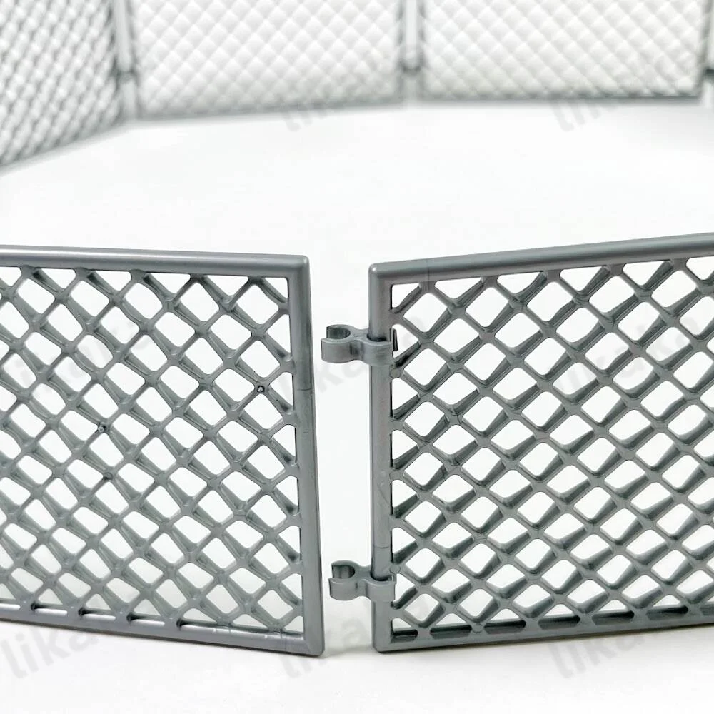 MOC 軍事ネットビルディングブロックおもちゃセット DIY ブロックおもちゃ男の子用互換性のあるクラシックファームフェンス軍事フェンスレンガ部品