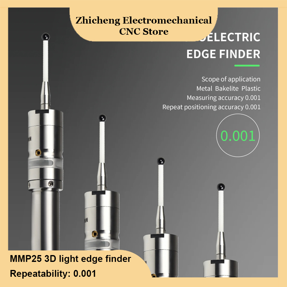 MMP25 3D localizador de borda de luz CNC centro de usinagem sub-centro sensor de detecção de haste som brilhante de alta precisão 0,001