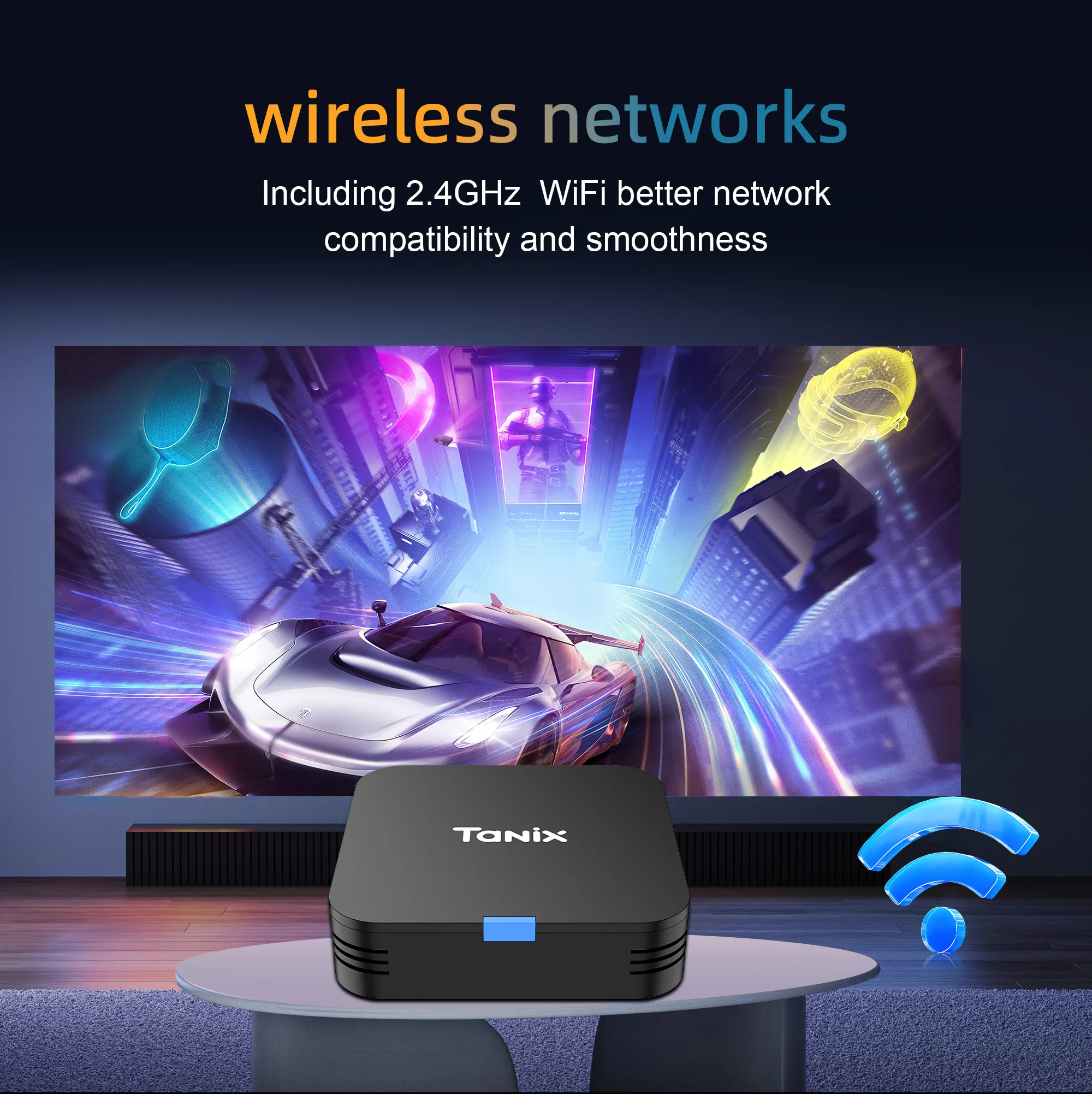 HOT Android TV BOX Tanix TX1 Allwinner H313 Quad Core Android10 WIFI 2.4G 4k Multi Language Streaming Media Player Set Top Box