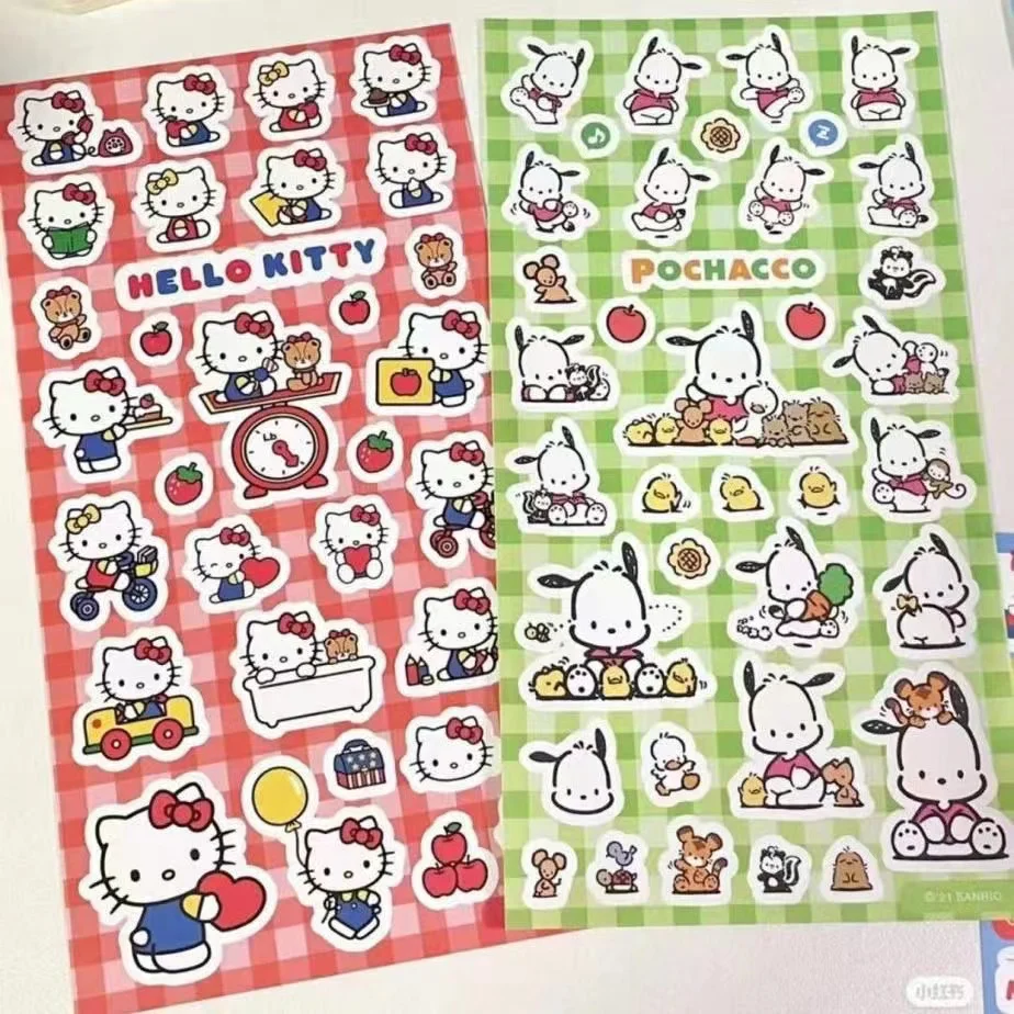 かわいいサンリオステッカー DIY ハンドアカウント日記装飾キティクロミ面白い漫画キッズガールズクリスマス誕生日ギフト報酬おもちゃ