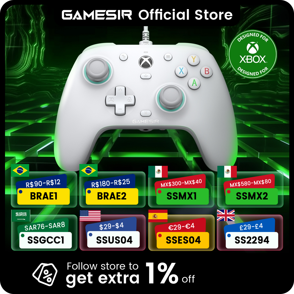 GameSir G7 SE Игровой контроллер Xbox Проводной геймпад для Xbox Series X, Xbox Series S, Xbox One с джойстиком с эффектом Холла