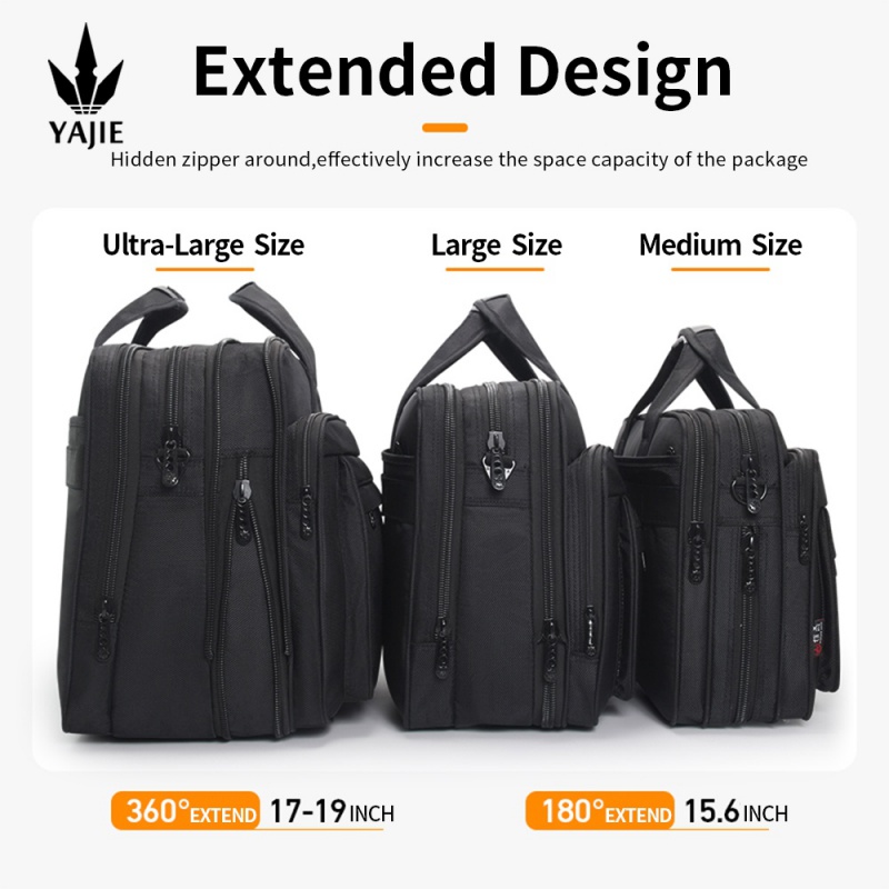 Maletín de gran capacidad para hombre, bolso de negocios de 15,6 pulgadas, 17 ", 19", bolso para ordenador portátil, bolsos de hombro, bolsos de lona, bolso para portátil, mensajero