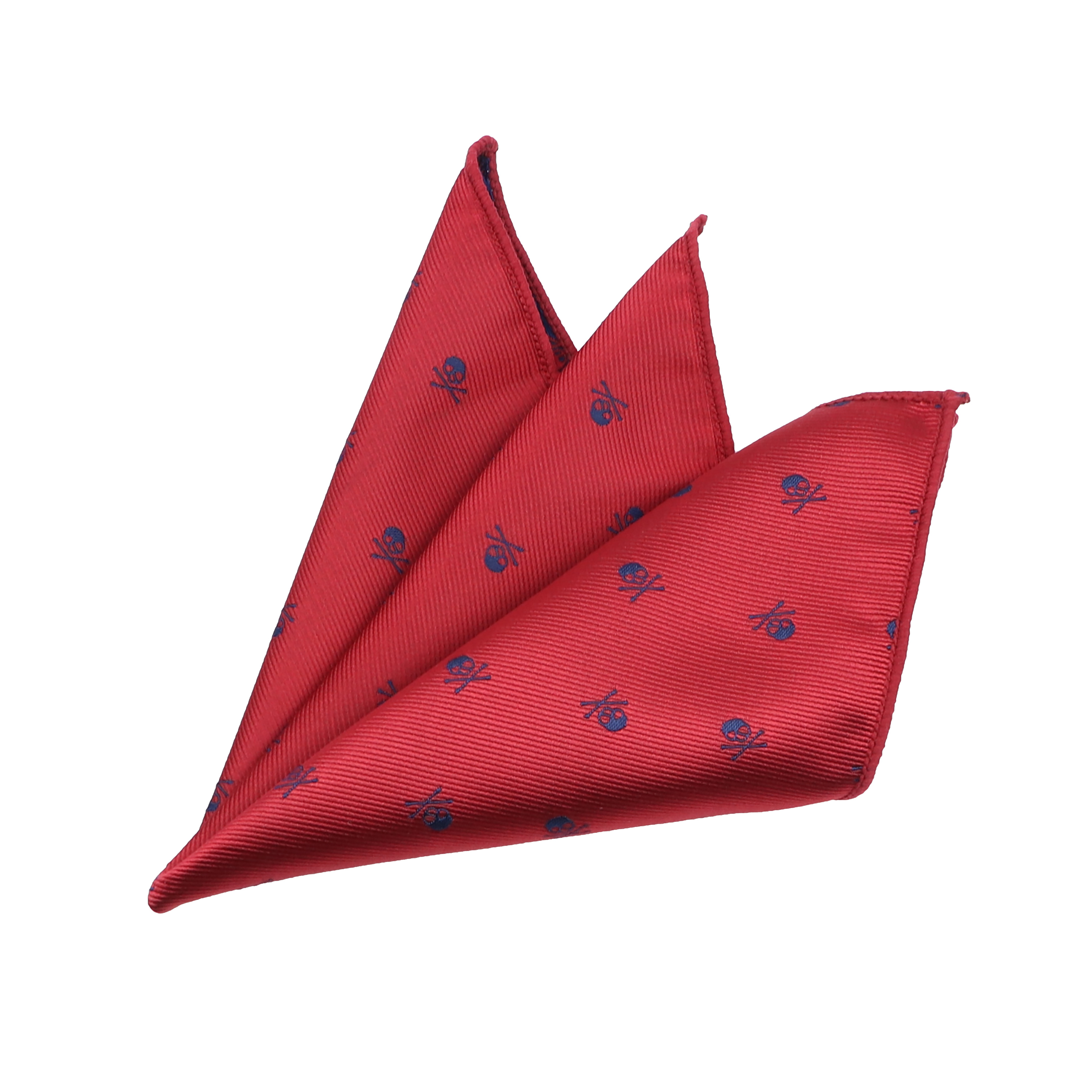 新デザイン 26*26 センチメートルハンカチメンズポケットチーフ青赤黒スカルハンカチスーツ男性のビジネスウェディングパーティー胸タオル鼻水