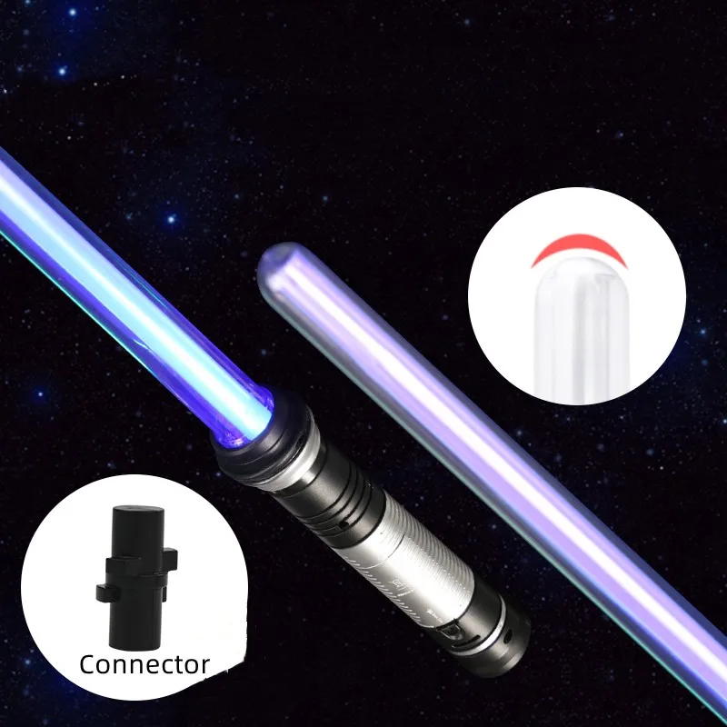 Sabre de luz 2 em 1 rgb, sabre de luz ajustável, brinquedos para crianças, interruptor duplo, brinquedos para meninos, presentes luminosos, sabre de luz