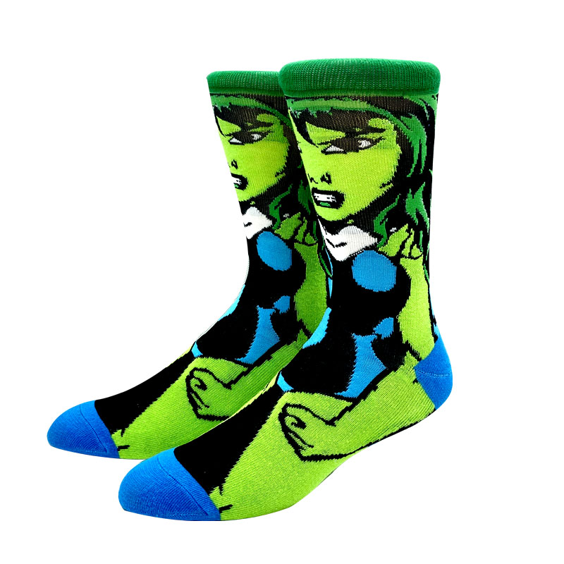 1 paio di nuovi calzini da uomo anime calzini lunghi da uomo al ginocchio per coppie calzini cosplay personalità hip hop harajuku calzini divertenti per le donne