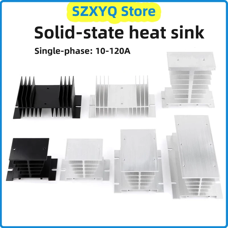 Disipador de calor de estado sólido de aluminio monofásico para radiador, base de refrigeración SSR DA AA, relé de estado sólido, radiador especial, 10-120A