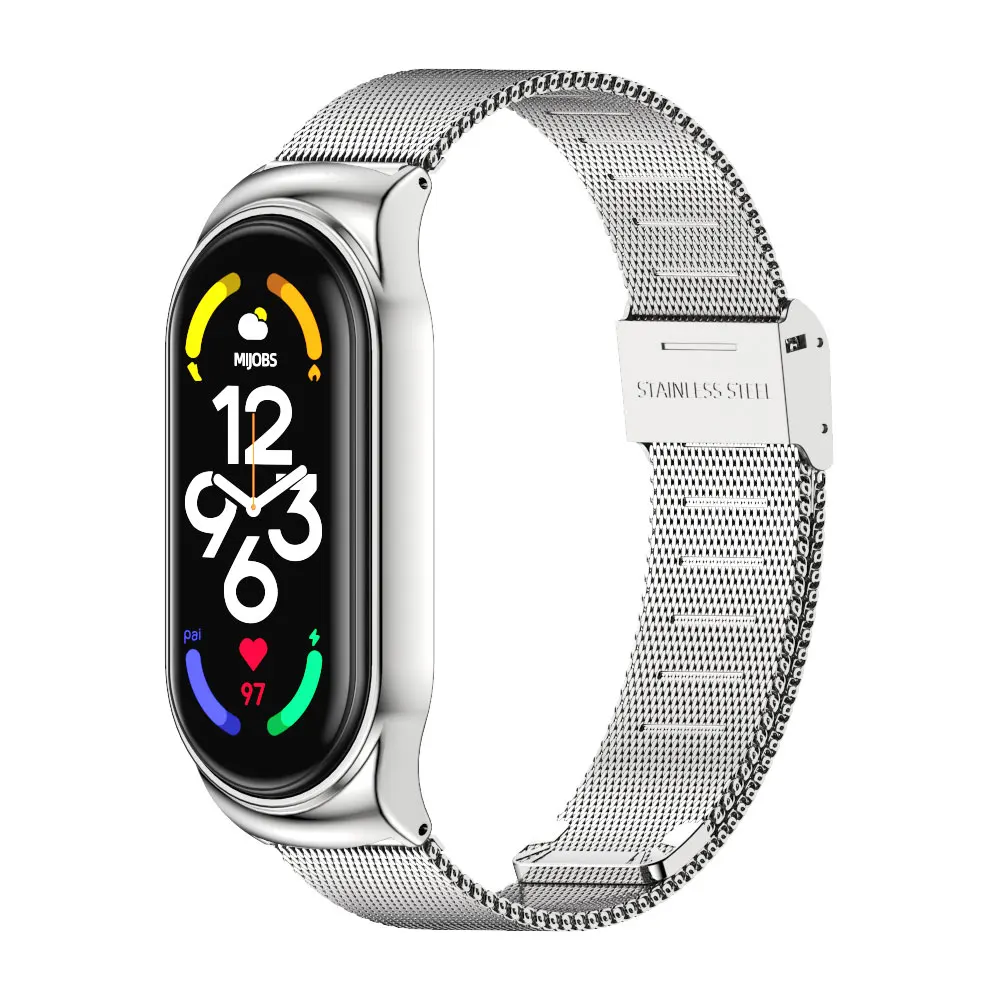 Dây Đeo Cho Mi Band 7 Dây Đeo Tay Mi Band 6 5 4 3 Dây Đai Cho Xiaomi Mi Band 4 vòng Tay Correa Miband 6 7 Nồi Cơm Điện Từ Pulseira