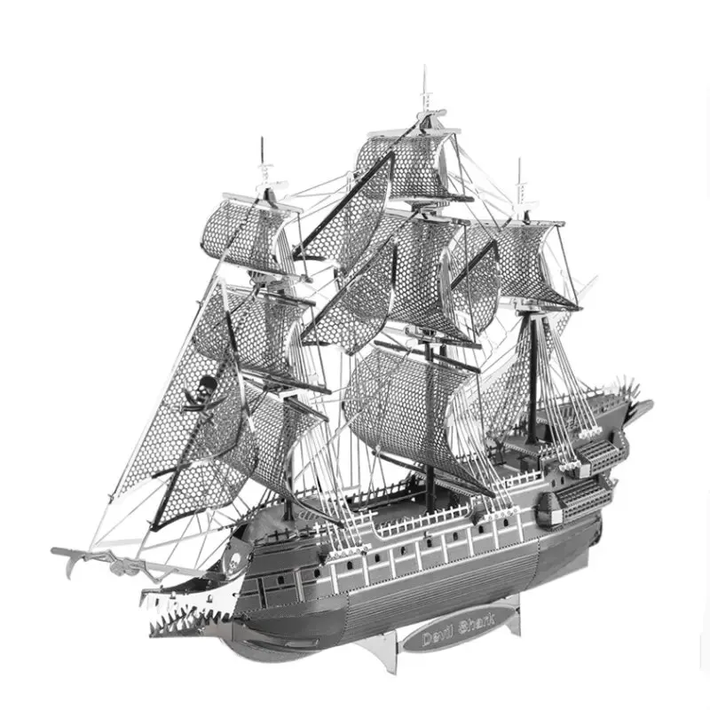 Flying Dutchman ชุดโมเดลปริศนา3D โลหะสำหรับเด็กแบบทำมือตัดด้วยเลเซอร์