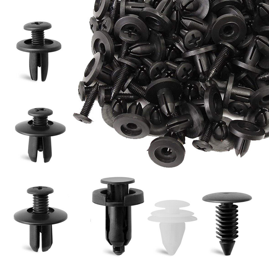 100pcs Mixed Auto Fasteners Car Bumper Clips Fasteners Rivet for Renault Clio 3 Megane 2 Scenic 2 Kangoo