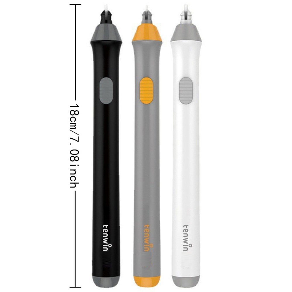 Tenwin-調整可能な電気ゴム消しゴム、ゴムリフィル付き消しゴム、スケッチ描画用のバッテリー電源、学校の文房具用品の消去