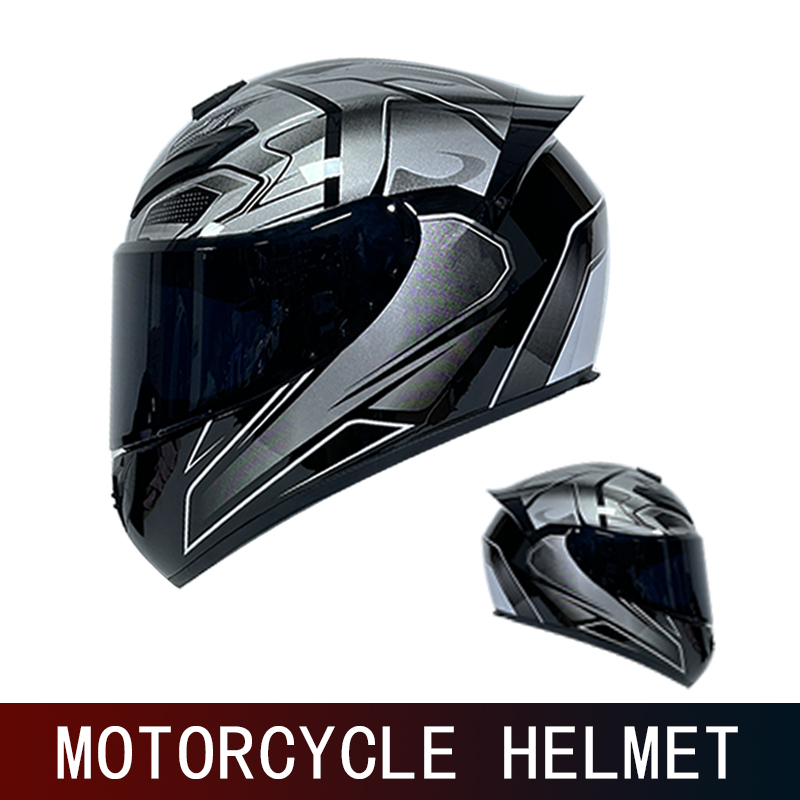 DOT Motorrad Vollhelm männlich großer Schwanz Retro Cruise Motorradhelm Motorradhelm volle Abdeckung, um warm zu halten.