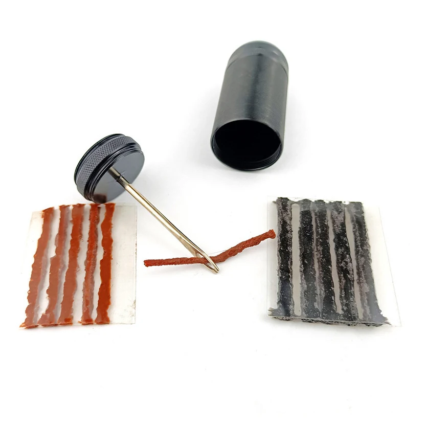 Tubeless Bike Tire Repair Tool Kit for MTB Road Bicycle Tyres Plug Insertion Tool for Fixing a Puncture or Flat Rubber Strip