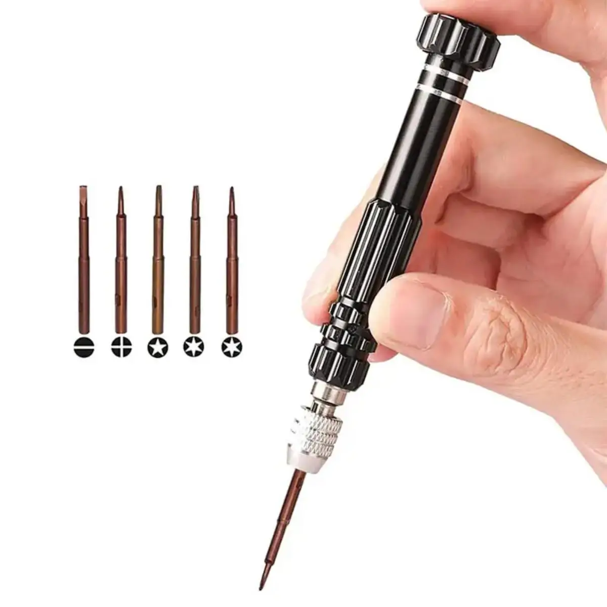 1-teiliges 5-in-1-Multifunktions-Klein-Schraubendreher-Set, Reparaturwerkzeug für Brillen, Sonnenbrillen, Elektronik, Mobiltelefon, Schmuck und mehr