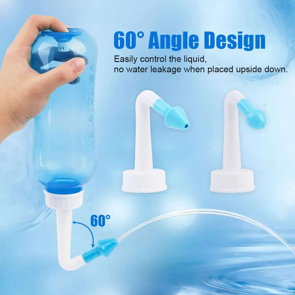Rửa Mũi Xịt Rửa Mũi Irrigator Netis Nồi Rửa Sạch Mũi Tránh Viêm Xoang Viêm Mũi Điều Trị Chăm Sóc Sức Khỏe 300/500ML