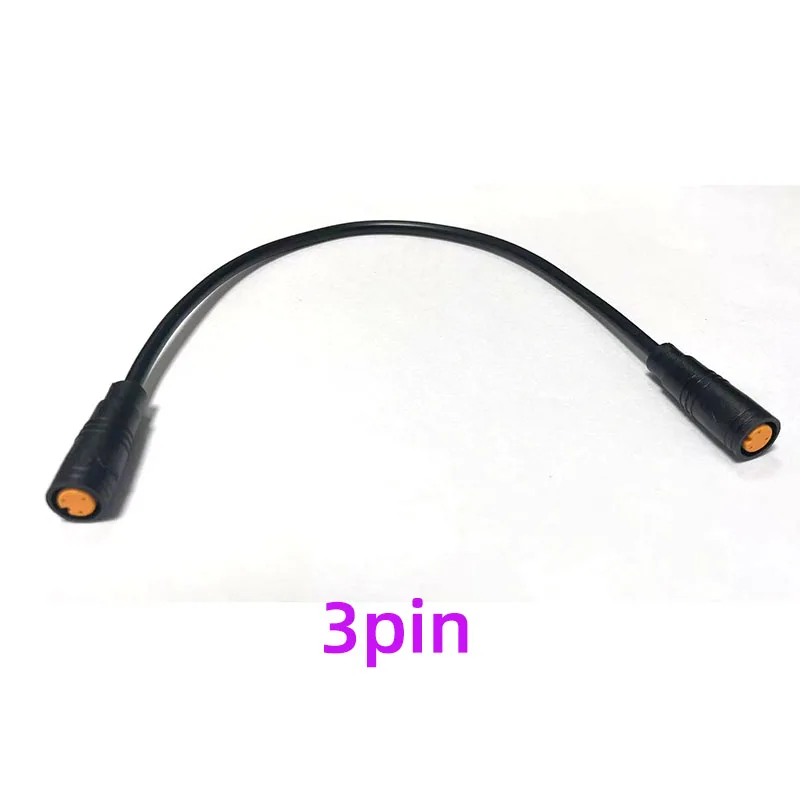 M8 2 3 4 5 6 pines para Sensor de velocidad de bicicleta eléctrica Cable de extensión hembra a hembra conector impermeable para bicicleta eléctrica cable eléctrico