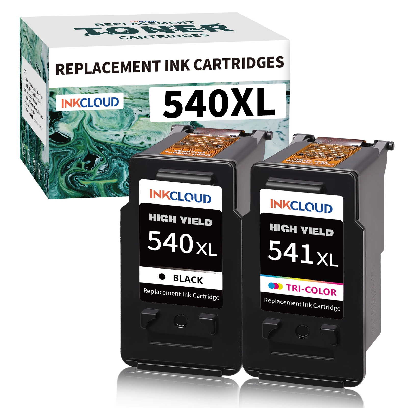 INKCLOUD PG-540 XL CL-541 XL remplacement pour Canon 540 541 PIXMA MG3650 MG3550 MG4250 MG3650S MG3600 MX475 MG2150 MG3150
