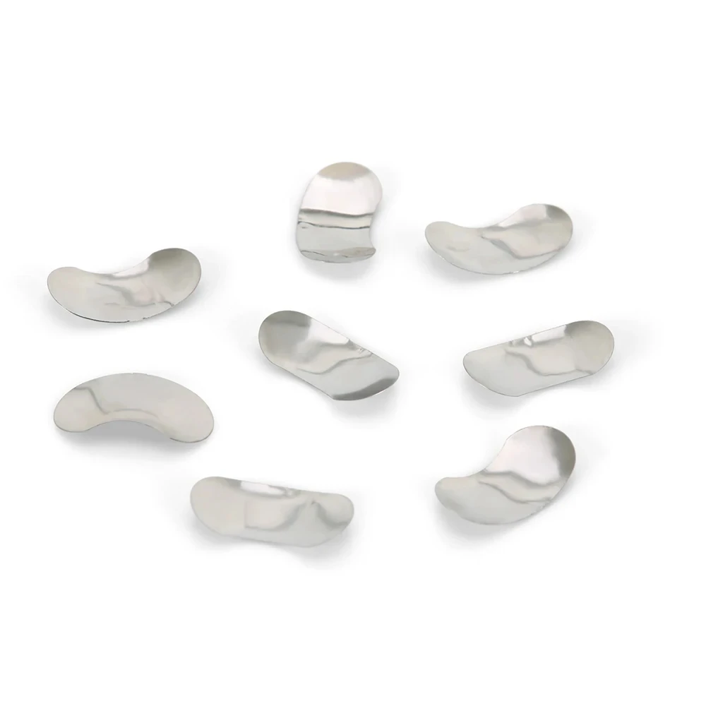 100 ชิ้นทันตกรรมตัด Matrix Contoured ระบบโลหะทันตกรรมเรซิ่นหนีบแยกแหวน Autoclavable ทันตกรรม