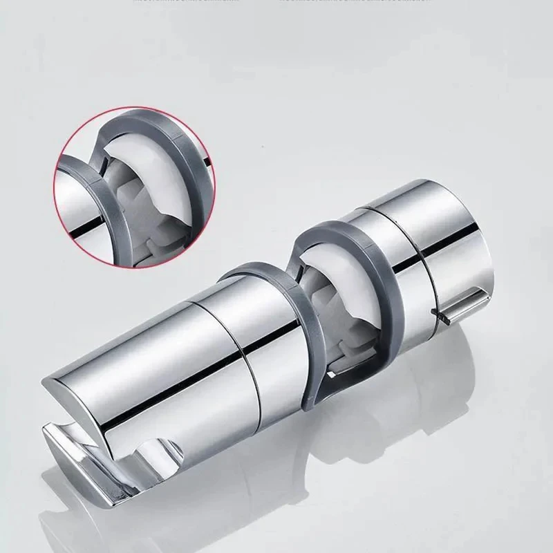 Supporto universale per soffione doccia regolabile 18 ~ 25mm ABS cromato supporto per binario doccia accessori per il bagno staffe di montaggio per doccia Univ