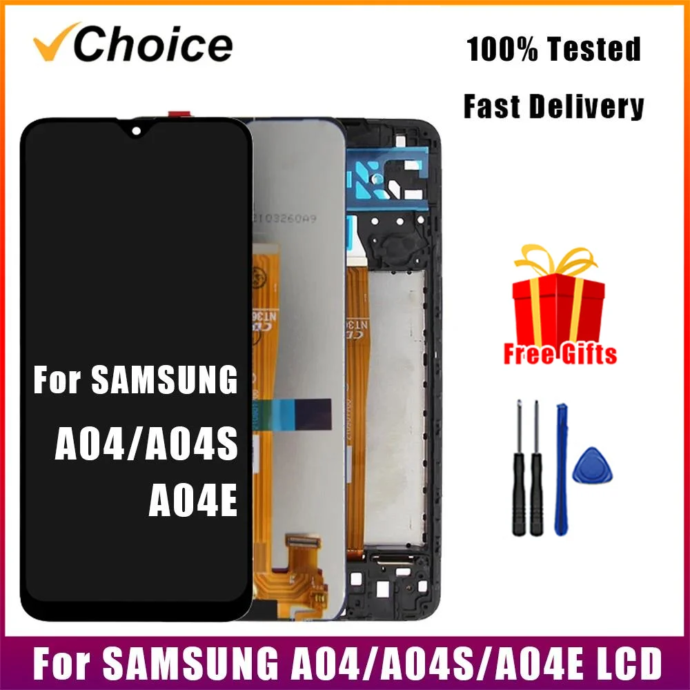 Pantalla LCD probada para Samsung A04s A04 A04E Pantalla LCD Pantalla táctil digitalizadora para SM A047 A045 A042 Reemplazo LCD
