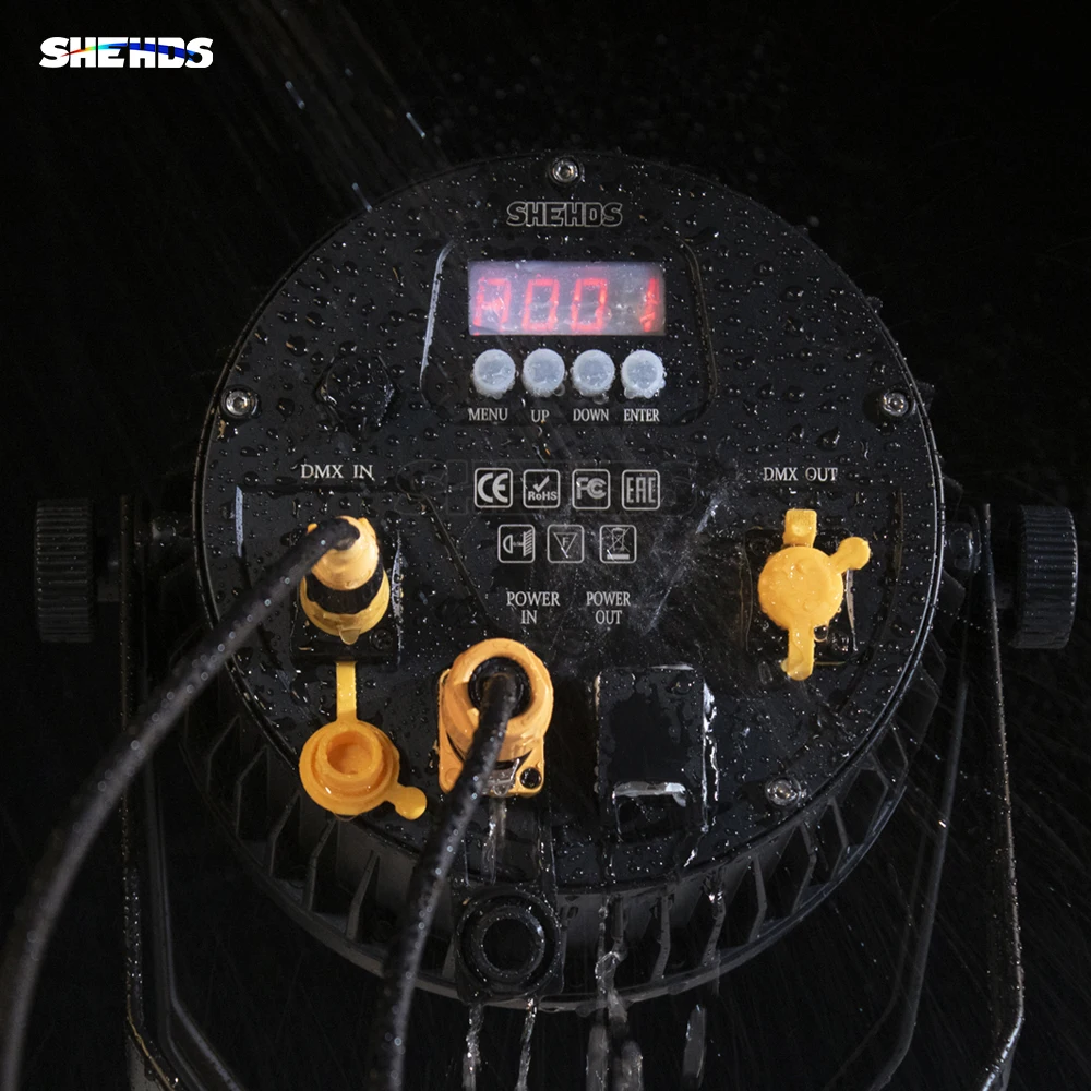 SHEHDS 4/2 Uds LED impermeable 18X18W RGBWA + luces Par UV mezcla de colores Flash IP65 para espectáculo de escenario al aire libre fiesta de boda DJ Disco