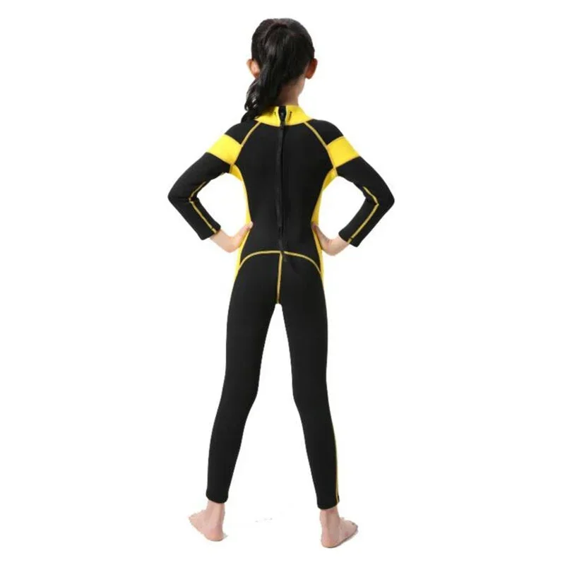 2.5mm neoprene wetsuits crianças roupa de banho ternos de mergulho mangas compridas meninos meninas surf crianças rash guards snorkel uma peça