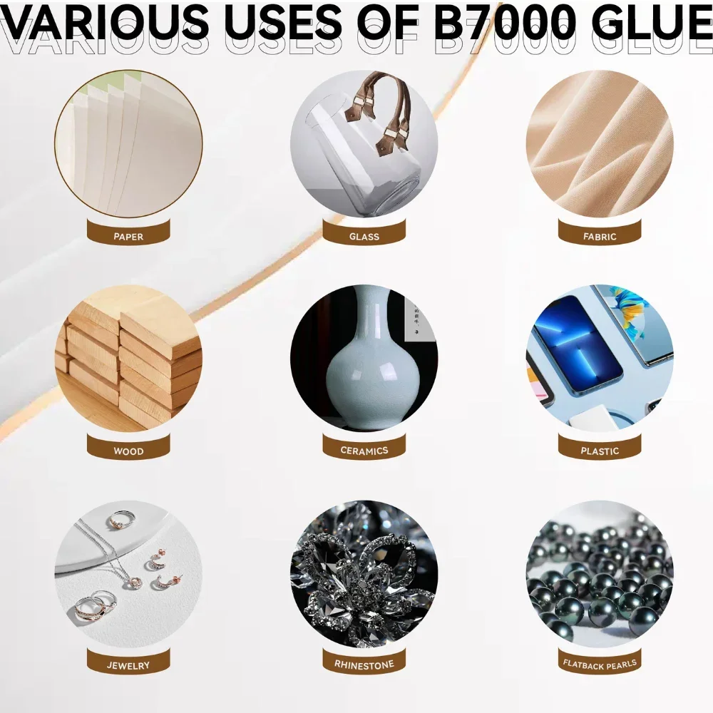 Adesivo trasparente B-7000 e nero T-7000 15 ml/50 ml/110 ml, artigianato di gioielli, colla in resina impermeabile ad asciugatura rapida Colla per riparazione schermo del telefono