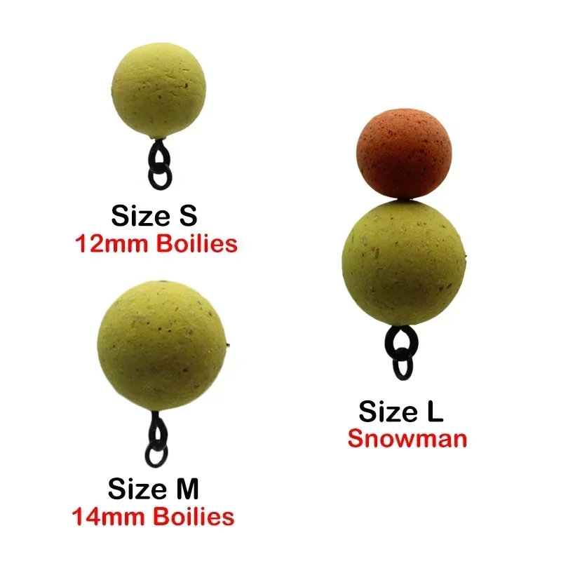 Tornillos de cebo de carpa con anillo, cebo de carpa giratorio Mirco para carpa Ronnie Rig Zig Chod Boilies, tornillos, aparejo Terminal de aparejo Hiar de carpa