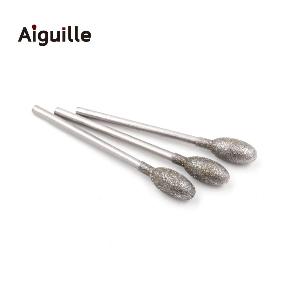 20pcs Shank 2.35mm G Type 120# Diamond Grinding Burr 1-6mm Teeth Grinding Bits Diamond Point Grinding Point die grinder/dremel