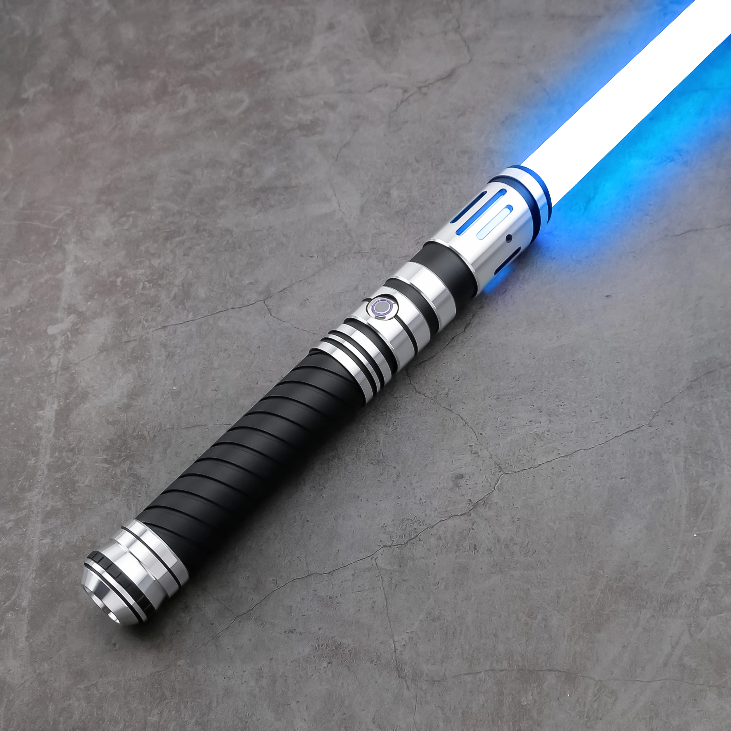 TXQSABER Heavy Dueling RGB/Neo Pixel Smooth Lightsaber สีเปลี่ยนโลหะ Hilt Lock up Blaster เลเซอร์ Jedi ดาบของเล่นเด็ก
