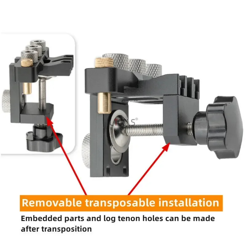 Precision Jig Dowel Cam Jig 3 In 1 Dowelling Jig Master Kit Wood Hole Drilling Guide Woodworking Position for DIY Wood Working