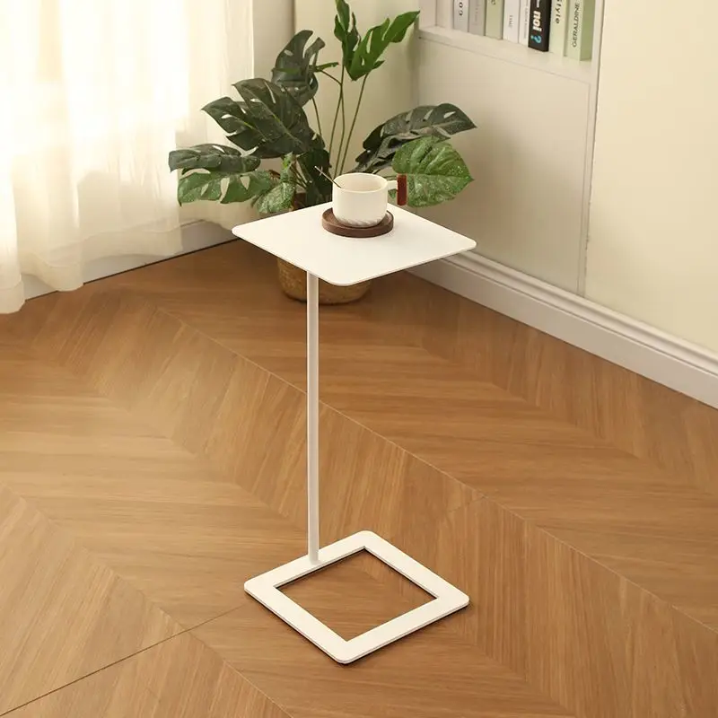 Mesa lateral minimalista sala de estar pequeno sofá portátil cabeceira compacto quarto cabeceira móvel acento espaço-economia prateleira moderna
