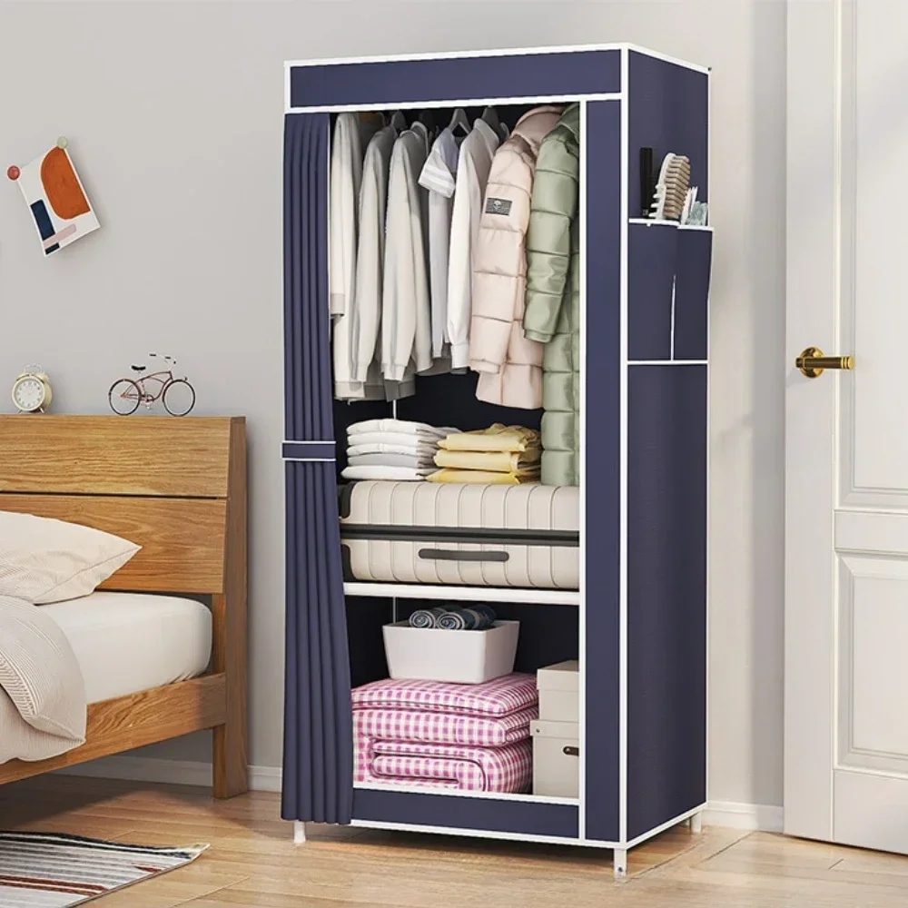 Minimalism Fabric Wardrobes Household Multi Layer Storage Wardrobe Dust Proof Foldable Clothing Hanger Bedroom Clothing Cabinet