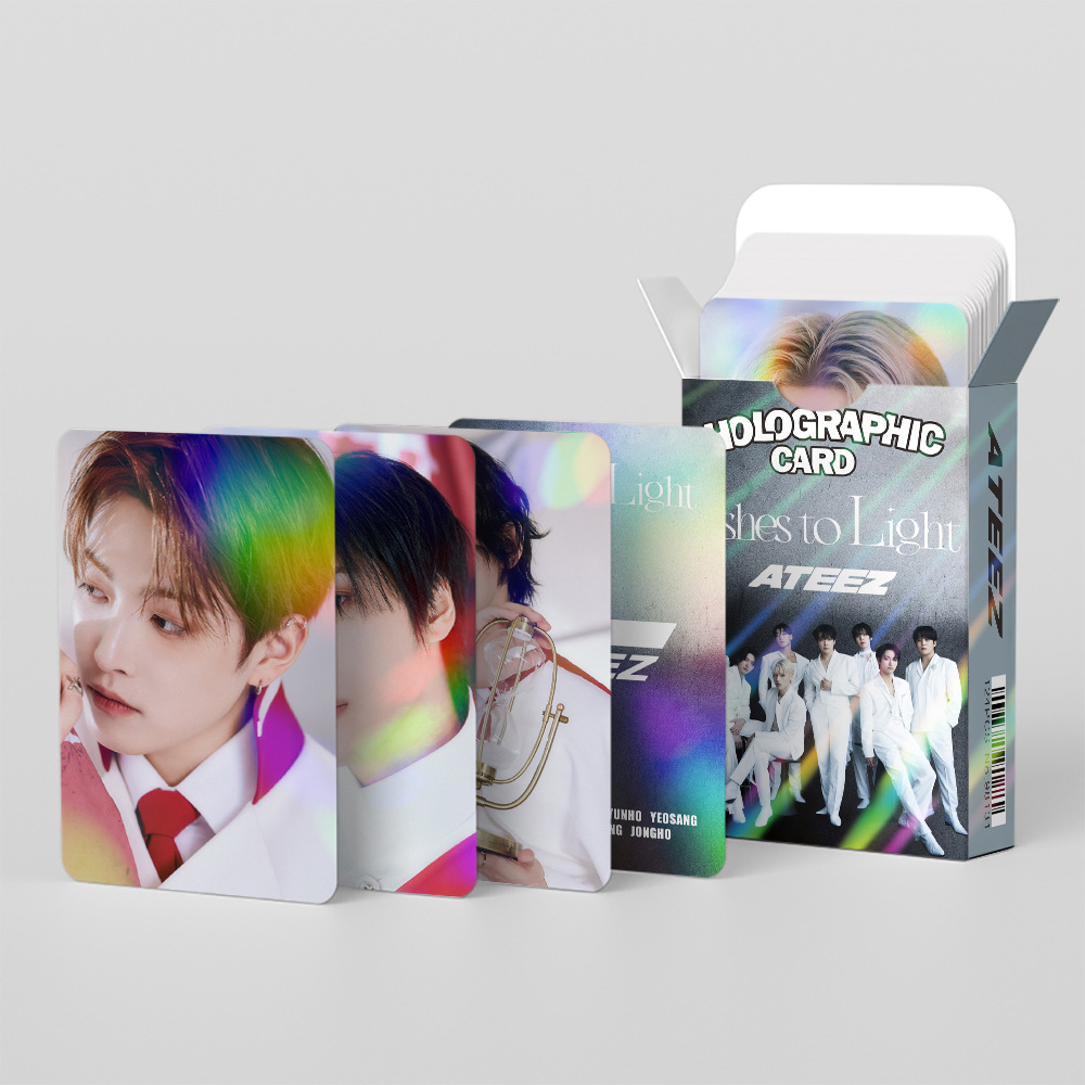55 Cái/bộ Kpop ATEEZ Lomo Thẻ Chất Lượng Cao HD Photocard Album Mới Thẻ Bằng Không: sốt Phần 3 Dành Cho Người Hâm Mộ Bộ Sưu Tập POSTER Quạt Tặng
