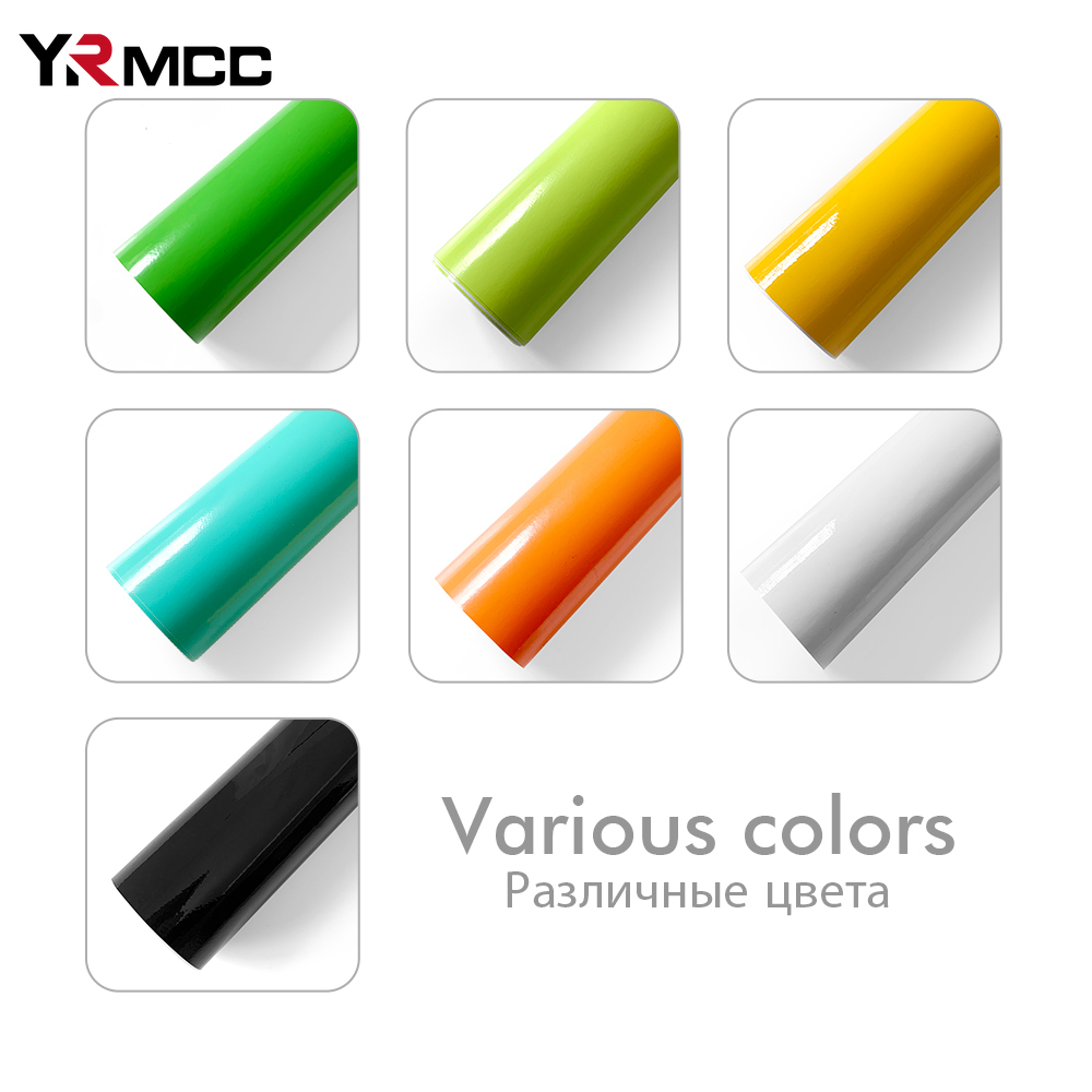 10/20/50*150 センチメートル高輝度光沢のある車のラップステッカー色変更ビニールフィルム車体保護装飾ラッピング車アクセサリー