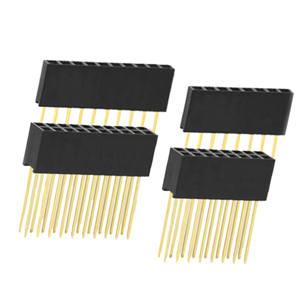 10ชิ้น2.54มม. หมุดคู่แบบแถวเดียวตัวเมีย11มม. ส่วนหัวของบอร์ด PCB ขั้วต่อหลอดไฟ LED 2 ~ 20PIN สำหรับปลั๊กคอนเนคเตอร์ Arduino