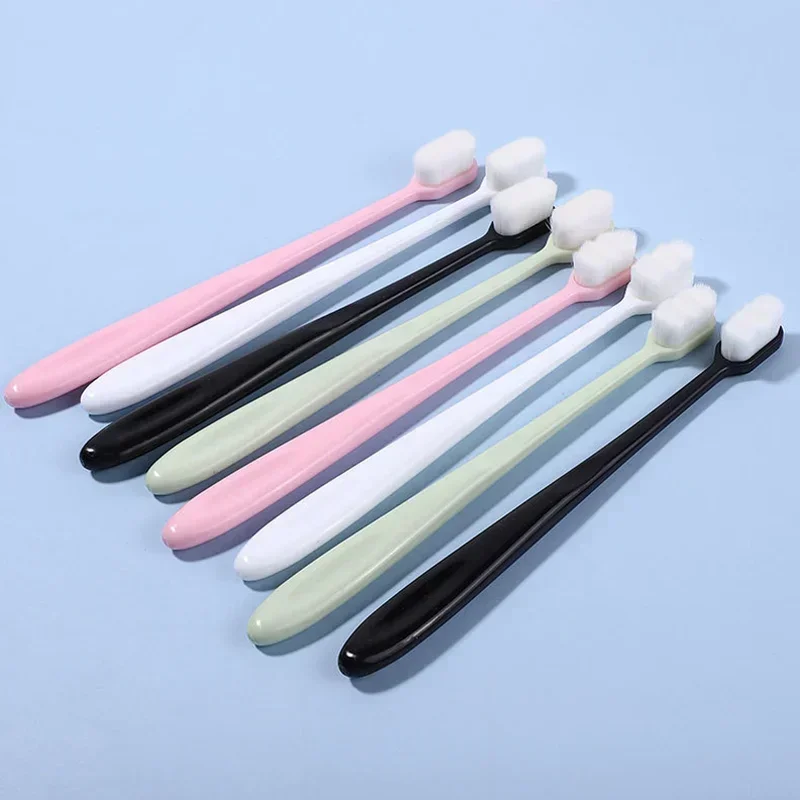 5PC Ultrafijne Zachte Tandenborstel Miljoen Nano Haren Volwassen Tandenborstel Tanden Diepe Reiniging Draagbare Reizen Tandheelkundige Mondverzorging borstel