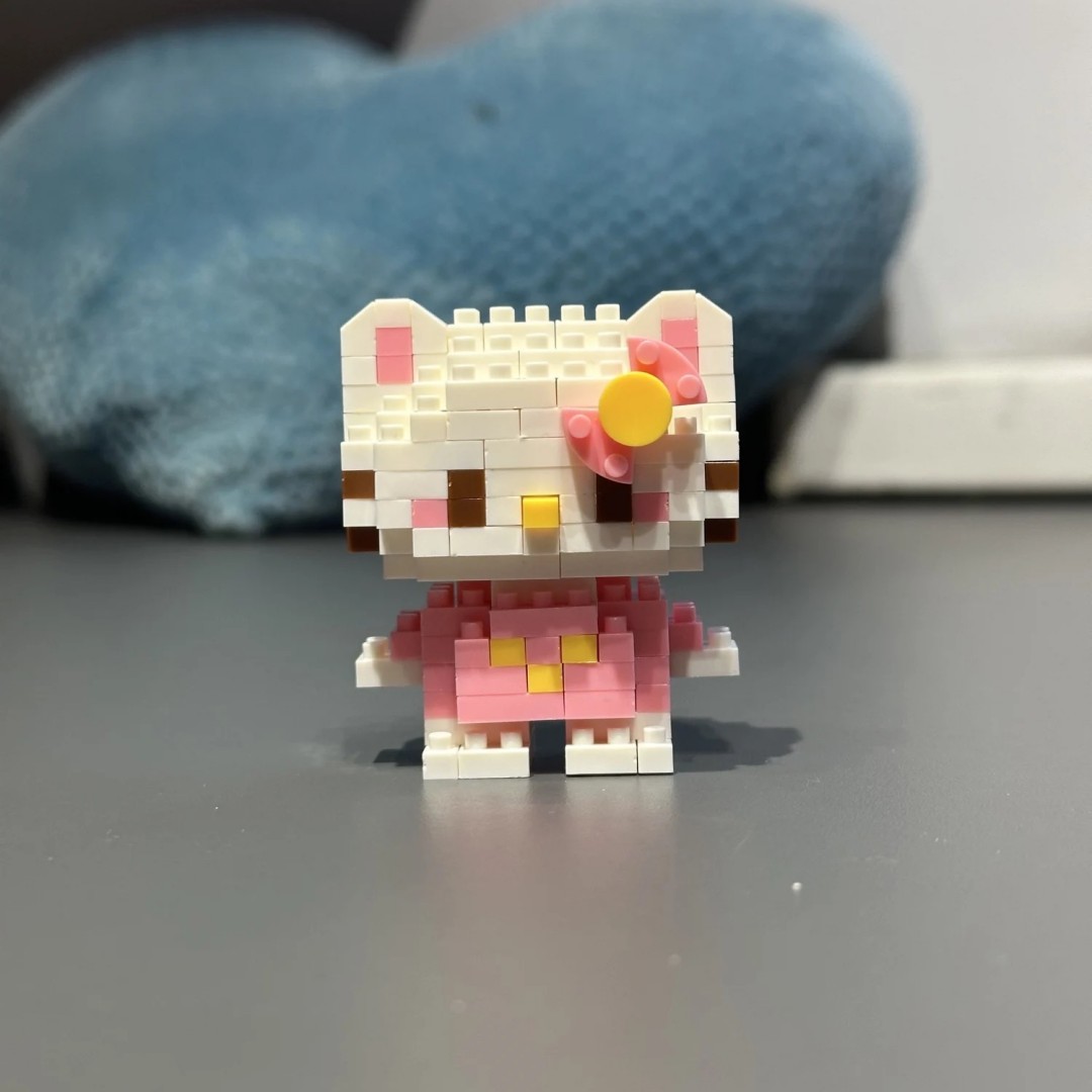 ディズニー 108 スタイルステッチリナベルハローキティビルディングブロックプリンセス漫画フィギュアレンガ子供の組立おもちゃモデルギフト