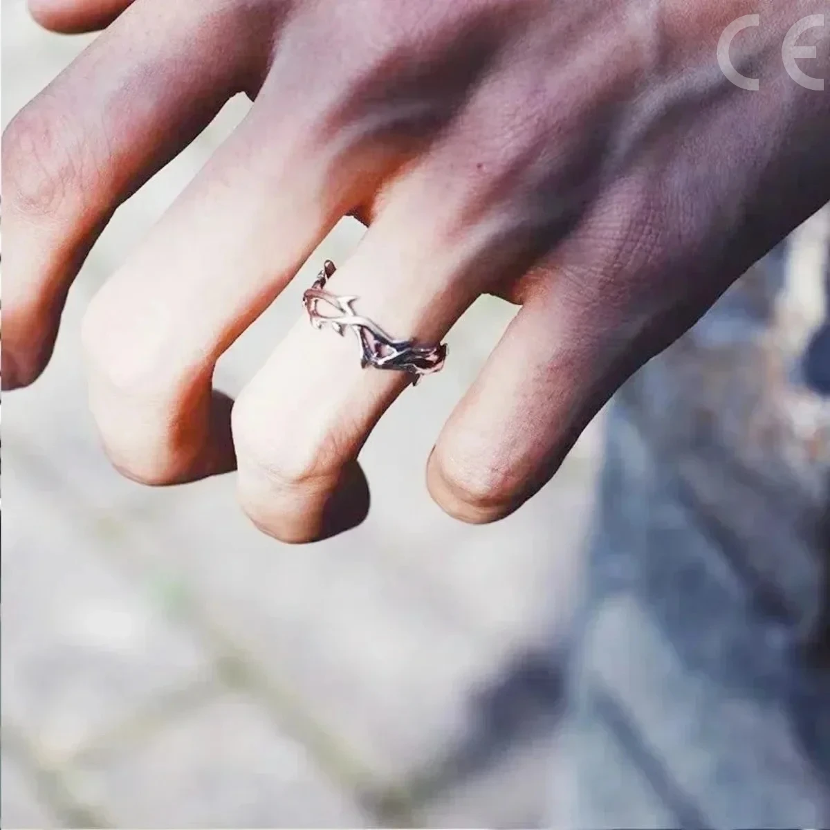 Anelli divisi classici punk Anelli semplici regolabili in acciaio inossidabile per accessori di gioielli per coppie di donne e uomini