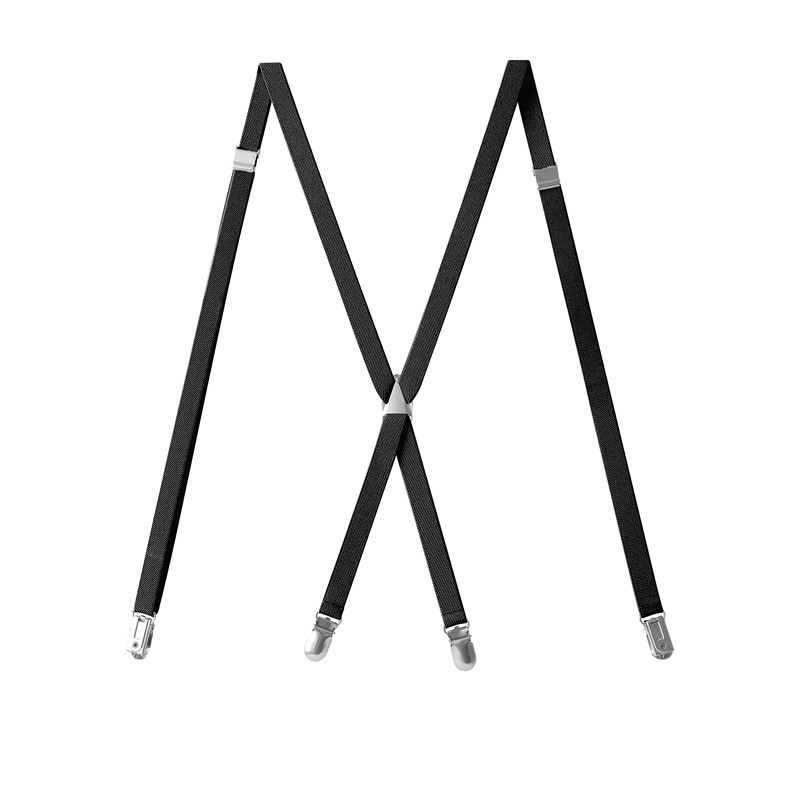 1.5cm slanke skinny breedte metaal x rug suspensorio classic 4 clips hoge elastische zakelijke solide dames broek bretels brace