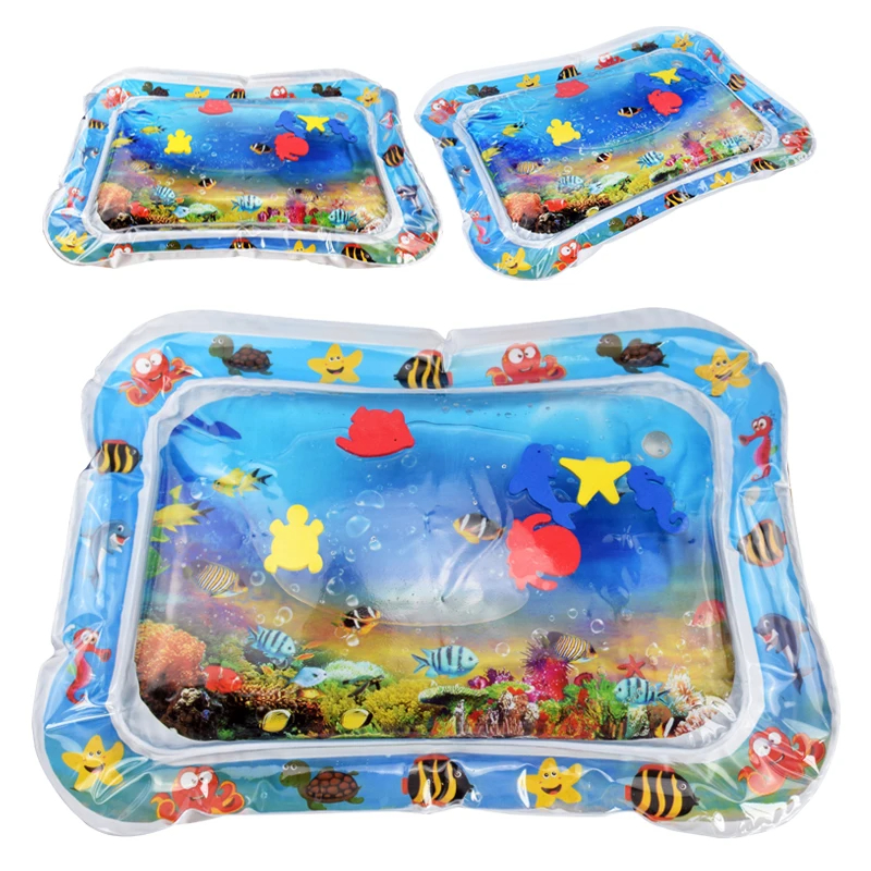 Tappetino da gioco per l'acqua per bambini Cuscino gonfiabile PVC Infantile Tummy Time Tappetino per l'acqua per bambini Giocattoli per attività di sviluppo per l'educazione precoce dei bambini