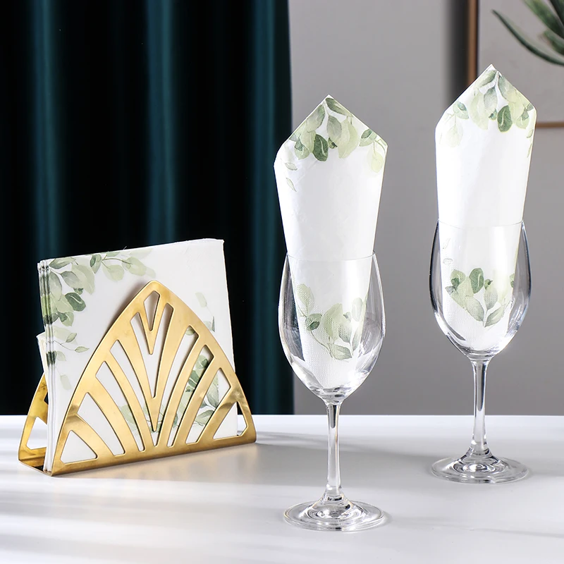 Serviettes en Papier Imprimées Colorées, Napperons Décoratifs de Poulet, Verre à Vin, Fleur, pour ix, Restaurant, Hôtel