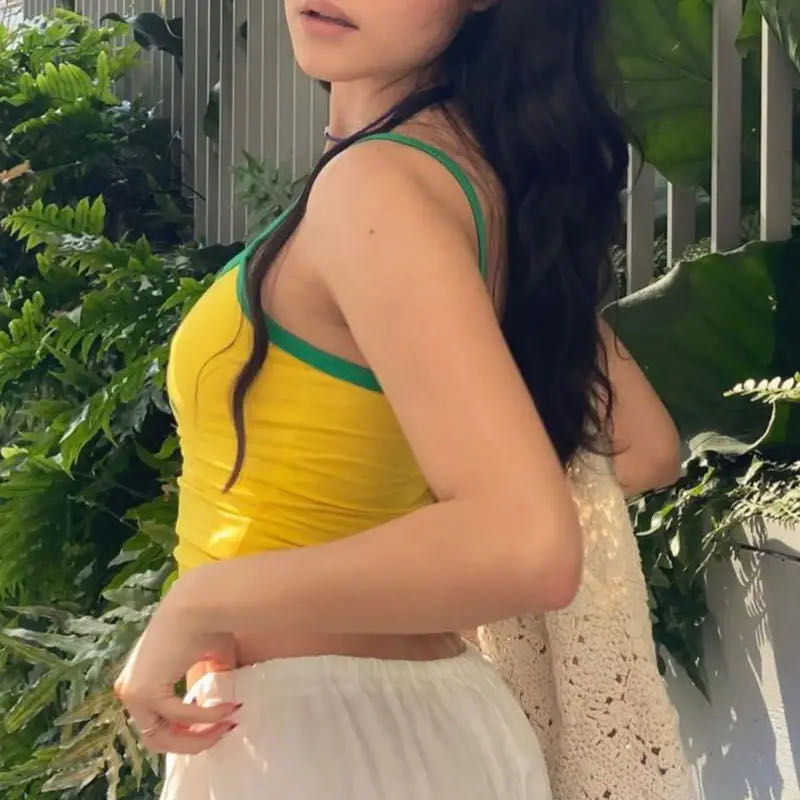 ホット販売女性の Tシャツブラジル手紙美的 90 s クロップトップス夏半袖 Tシャツ Kpop ストリート原宿 Y2K 服