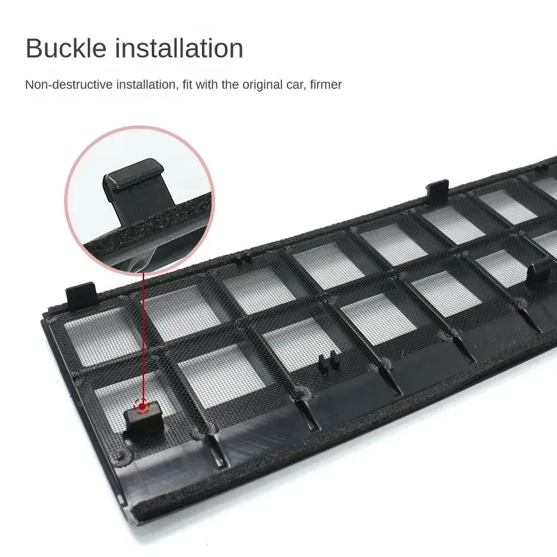 Para tesla modelo y 2024 amortecedor inferior do carro anti inseto net dustproof ventilação interna inferior grade de corrida capa à prova de insetos entrada frontal