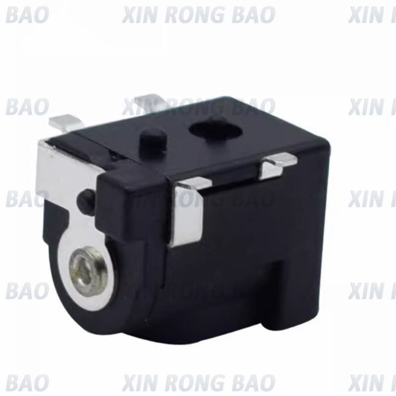 10pcs smd DC-005 DC-050 DC-Steckdosen stecker dc005 5.5*2,1mm 5.5*2,5mm 2,1/2,5 Buchse rund um die Nadel schwarz