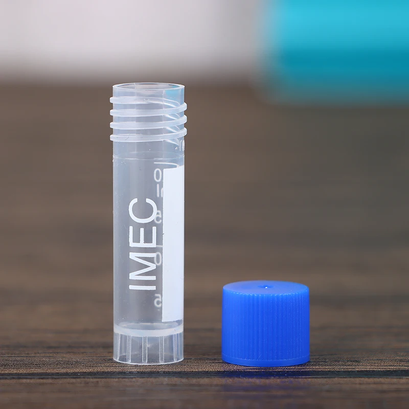 Provette crioviali graduate in plastica da 50 pezzi 1,8 ml (2 ml) Provette per conservazione a freddo campione di congelamento con tappo a vite