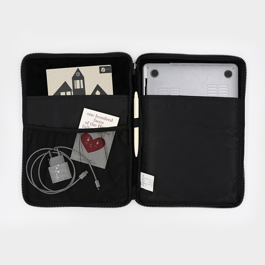 대용량 노트북 가방 핸드백 스타일 대용량 보관 13 15인치 폰트 패드 스타일 가방 노트북 가방 핸드백 가방