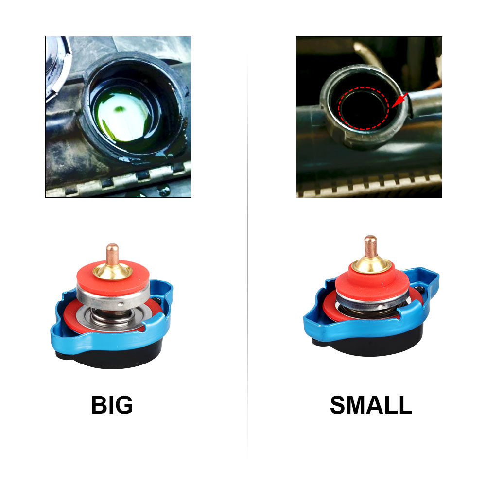 Samochód Thermost korek chłodnicy pokrywa 0.9 Bar 1.1 Bar 1.3 Bar duża lub mała głowa miernik temperatury wody pokrywa
