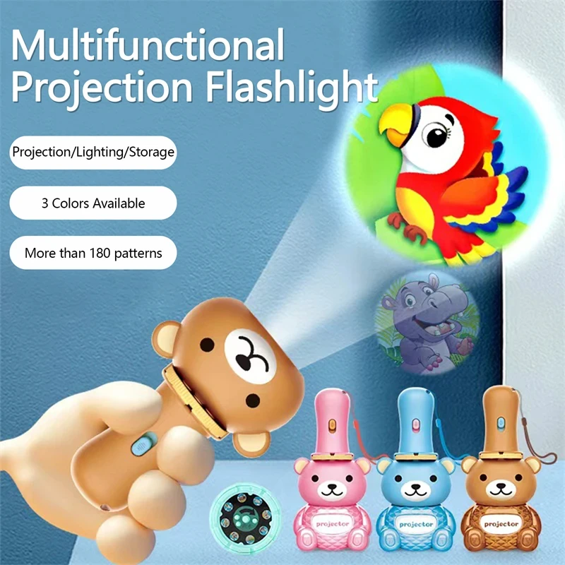 Projecteur pour enfants éducation précoce motif cognitif Puzzle jouet pistolet de Projection lumineux cadeaux d'anniversaire pour enfants montre de Projection